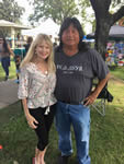 Sept 3 - with world class flute maker and player, Tommy Wildcat at Cherokee National Holiday, Tahlequah, OK